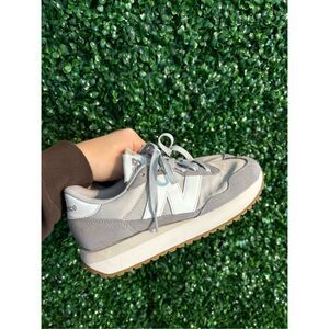 New Balance Gray and White Athletic Shoes